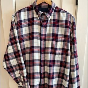 IZOD- Mens Flannel Button Down Shirt Sz M